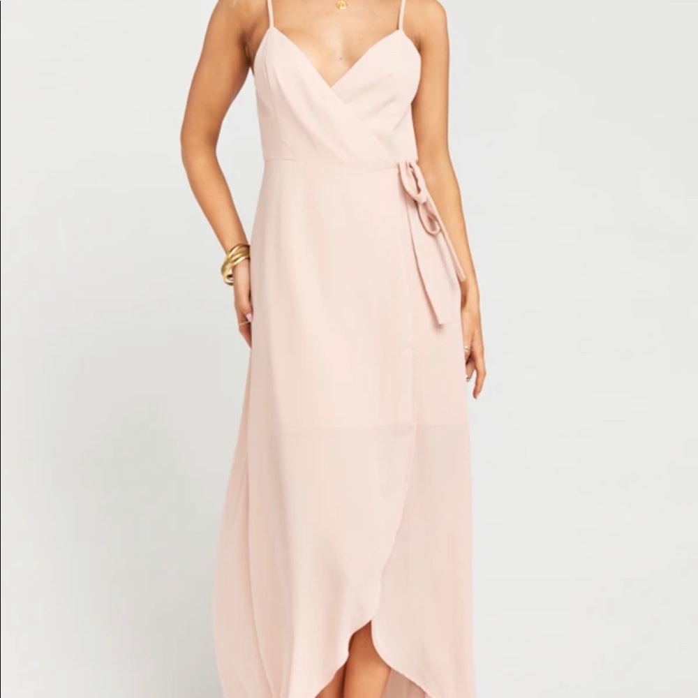 Show Me Your Mumu Meghan Wrap Dress Pink NWT